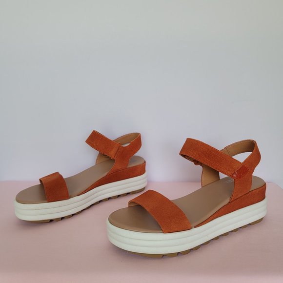 SOREL Cameron Flatform Suede Sports Sandals-Desert Sun- Women’s US Size 9 ⭐ - Picture 9 of 16